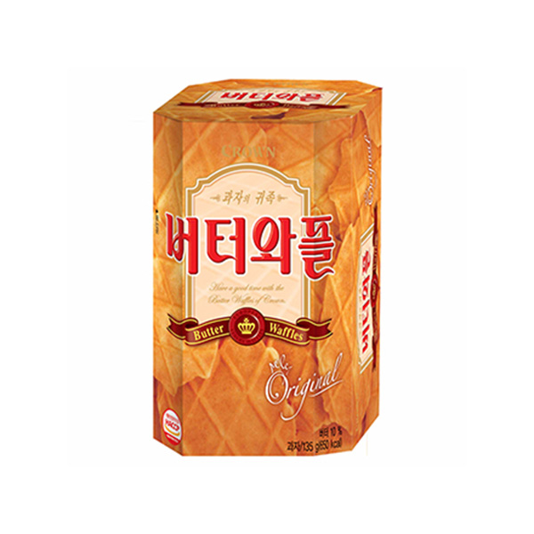 크라운 버터와플 135g