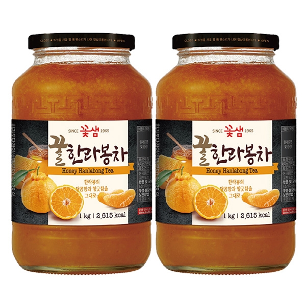 꽃샘 꿀한라봉차 1kg 2개세트