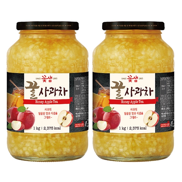 꽃샘 꿀사과차 1kg 2개세트