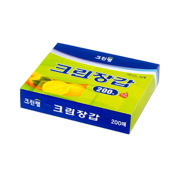 크린랩 크린장갑 중 22.5cmX27.5mm 200매