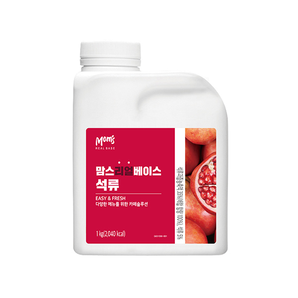 흥국에프앤비 맘스 리얼베이스 석류 1kg 1박스 12개