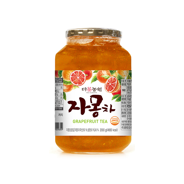 다농원 자몽차 2kg 1박스 6개