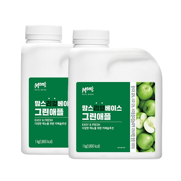 흥국에프앤비 맘스 리얼베이스 그린애플 1kg 2개세트