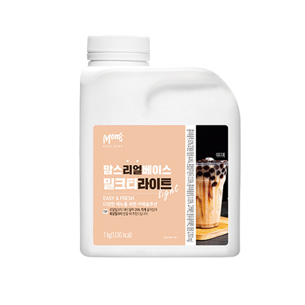 흥국에프앤비 맘스 리얼 티베이스 밀크티라이트 1kg 12개세트