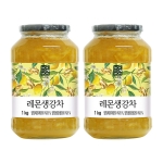 녹차원 레몬생강차 1kg 2개세트