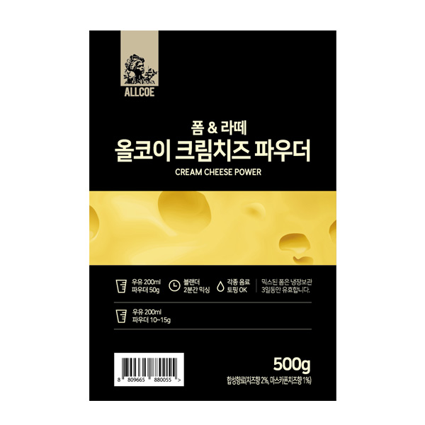 올코이 크림치즈 파우더 500g 1박스 12개