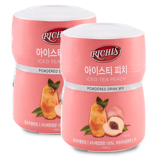 동서 리치스 아이스티 피치 550g 2개세트