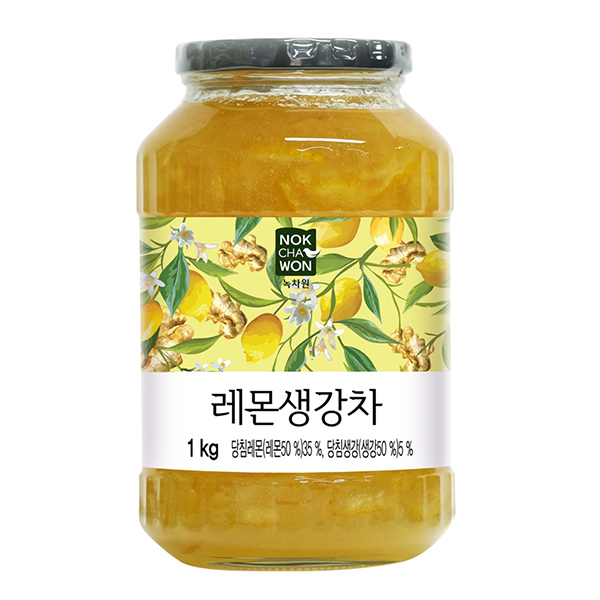 녹차원 레몬생강차 1kg 1박스 12개