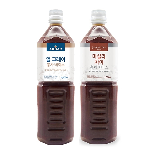 아크바 얼그레이 홍차베이스 1000ml + 마살라차이 홍차베이스 1000ml