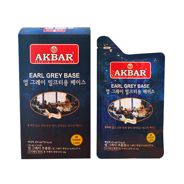 아크바 얼 그레이 밀크티 베이스 홈카페용 스틱 450ml