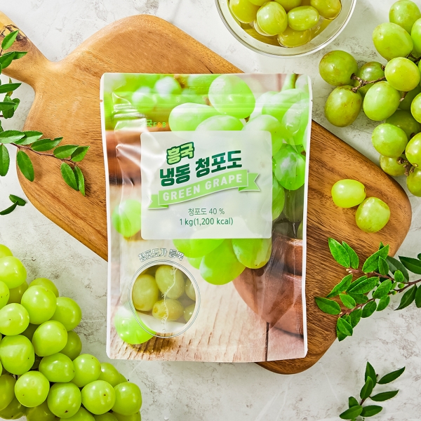 흥국에프앤비 냉동 청포도 1kg 1박스 10개