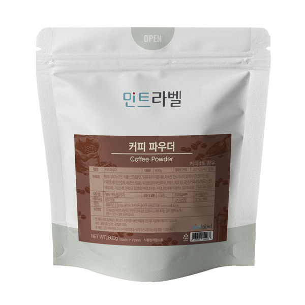 민트라벨 커피파우더 800g