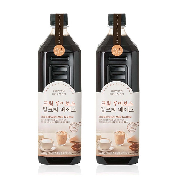 룩아워티 크림루이보스 밀크티 베이스 1000ml 2개세트