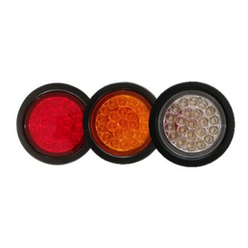 LED 테일램프 데루등 후미등 원형 렌즈 24V - 적색, 황색, 백색 선택 LED 테일램프 데루등 후미등 원형 렌즈 24V - 적색, 황색, 백색 선택