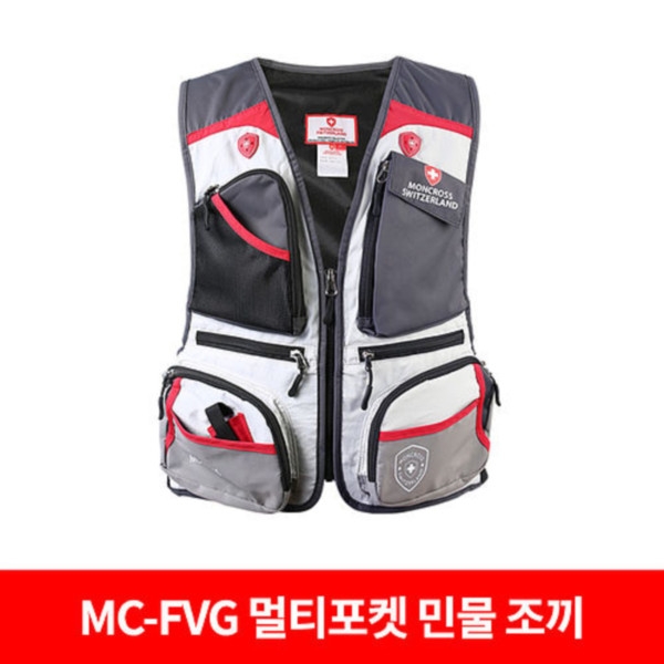 파란낚시  몽크로스 최신형  MC-FVG 멀티포켓 민물 조끼