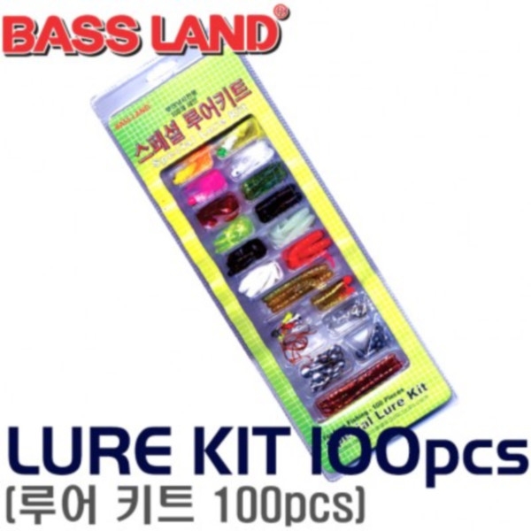 파란낚시 배스랜드 BASSLAND LURE KIT 100pcs / 루어키트 100p 셋트 루어미끼