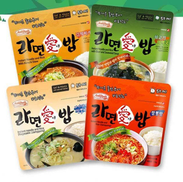 참미푸드 이지밥 라면애밥 김치찌개 짬뽕맛 우리비빔밥 불닭비빔밥 파우치형 파란낚시