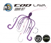 NS 엔에스 코드 라바 스쿼드 세트 6인치 방어 농어 대구라바 스커트 훅 채비 신상 정품 파란낚시