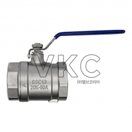 1000000023 동진밸브 스테인리스 스텐 나사식 볼밸브 (보온용, 2피스) DBSL-2S