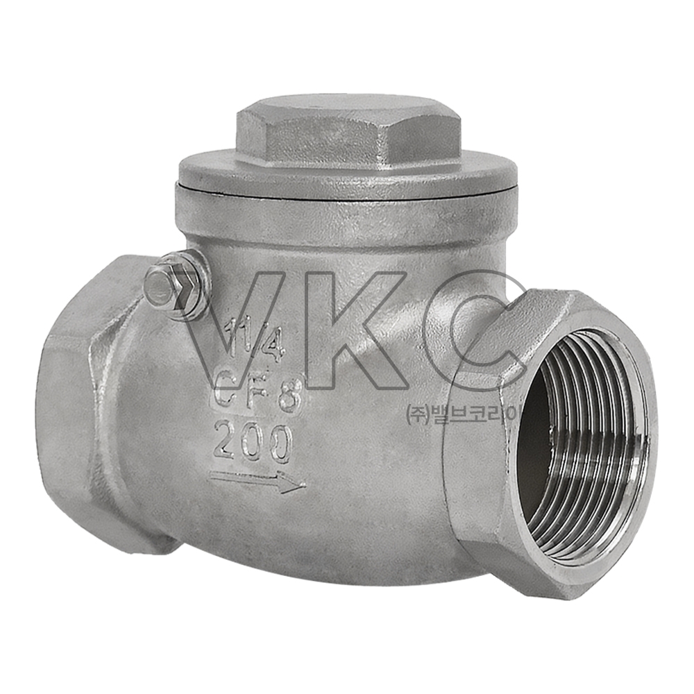 1000000458 조은원대밸브 스테인리스 스텐 10K 나사식(S) 스윙체크밸브 (SSC13 스크류 타입) 15A~50A