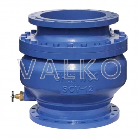 1000000624 신우밸브 주강 30K 플랜지식 스모렌스키체크밸브 SCV-32, 50A~500A (물/오일용 해머리스 체크밸브)