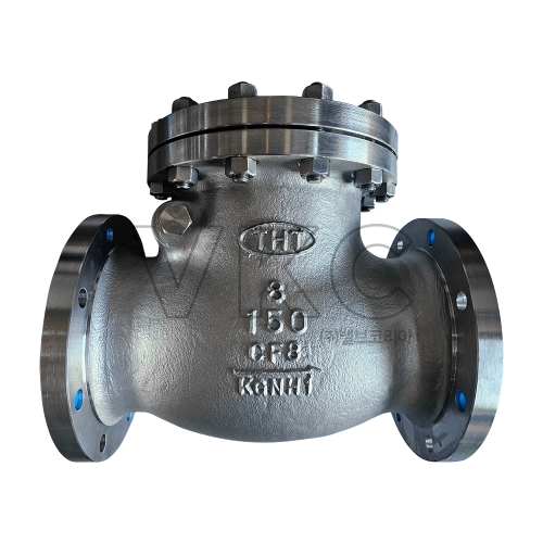 1000001043 THT 스텐 스윙체크밸브 SCS13 10K 50A~500A / 국산 플랜지식 스텐밸브