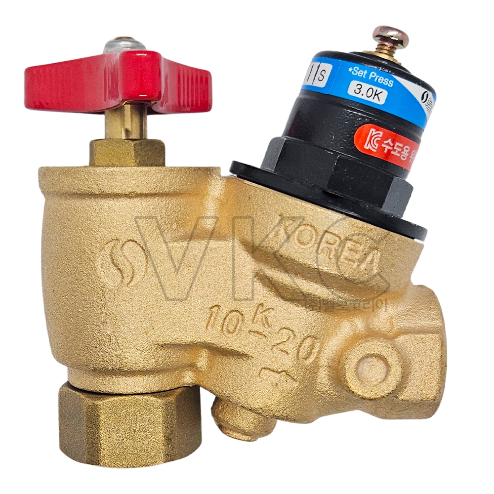 1000001194 신일밸브 감압일체형 수도용 앵글밸브 SI-104 10K 15A~25A 청동 나사식 (신일 세대별 감압변) 기본 3K, 기타압력 별도요청