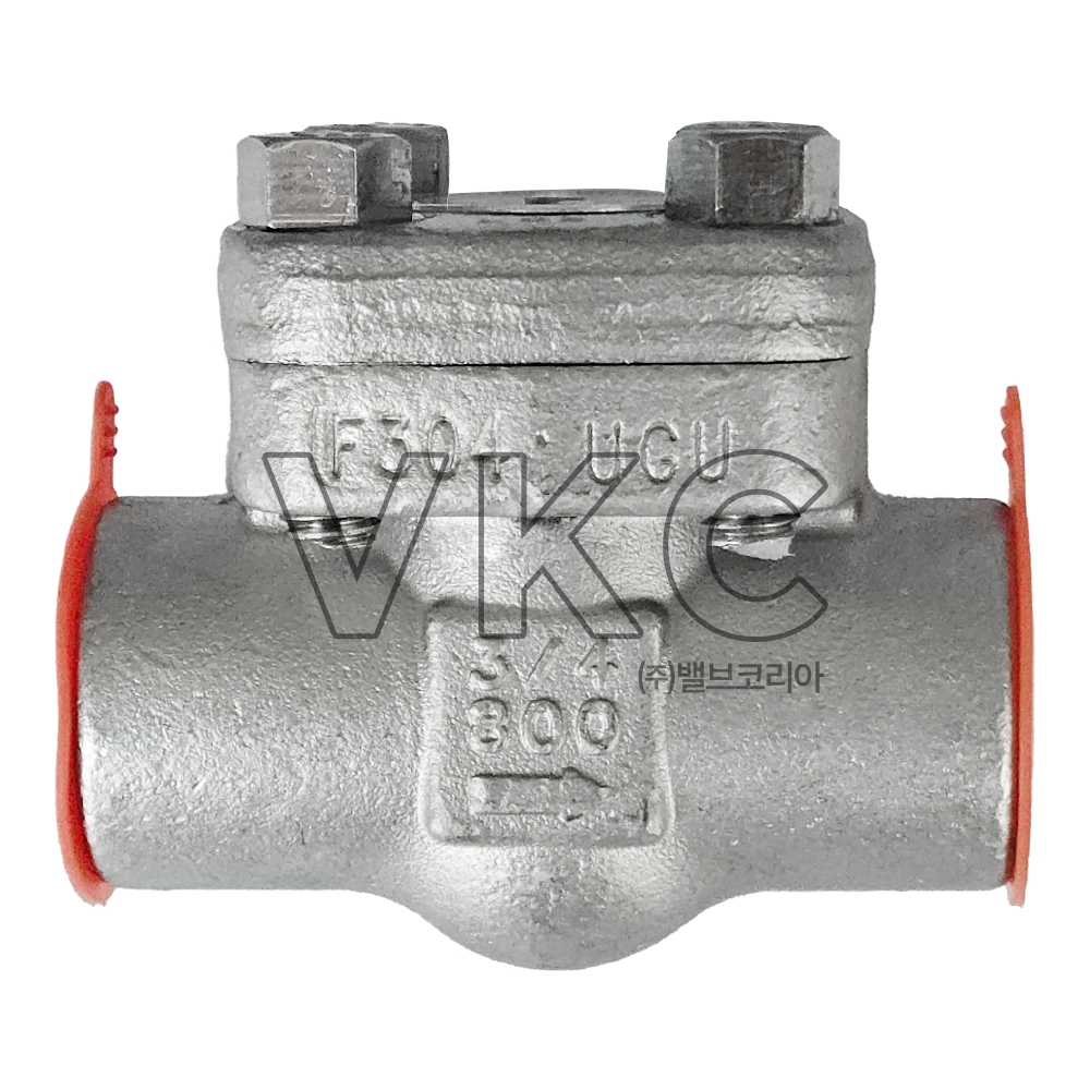 1000001613 (국산) DEV 동은밸브 ASTM F304 스텐 단조스윙체크(SW) 800# 10A~50A 용접식 (800LB 구 DKM 동강금속 소켓웰딩타입 스텐단조 스윙체크밸브) 600# 별도 문의