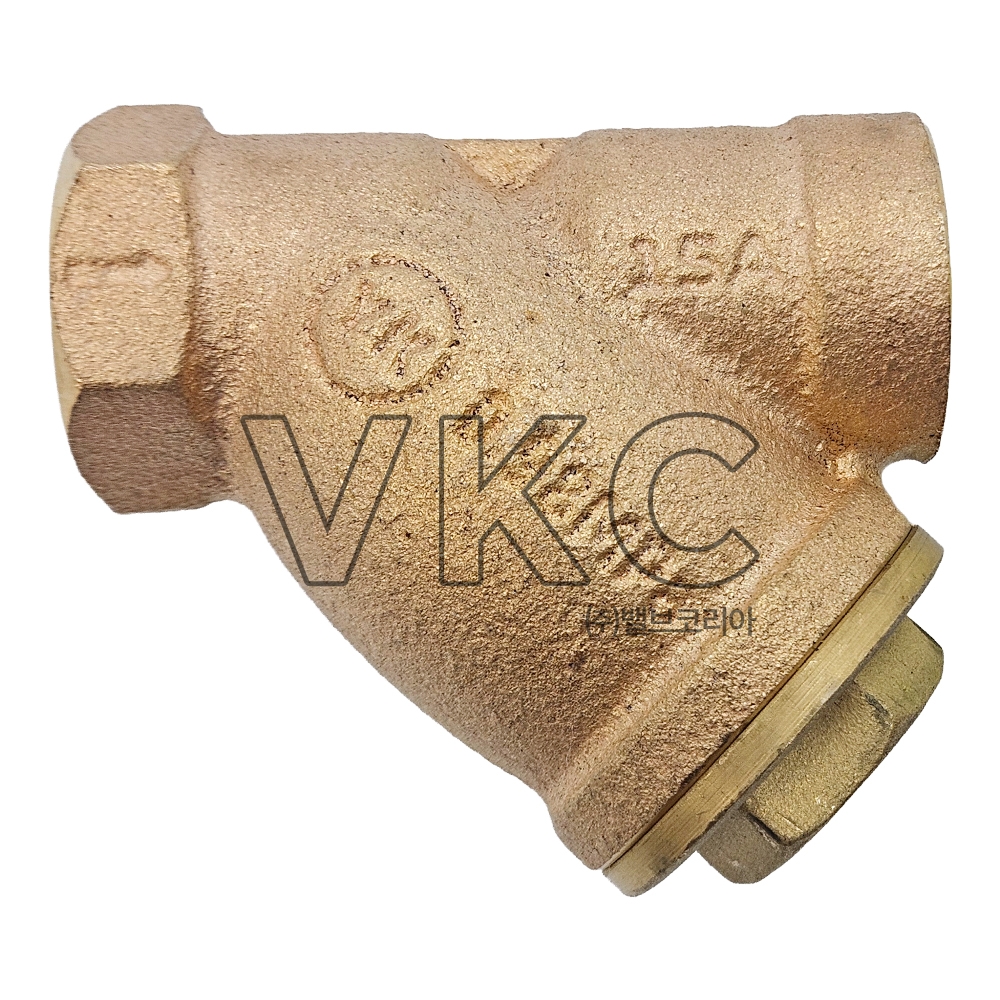 1000001807 영동금속 국산 청동 Y 스트레이너 10K 15A~50A 나사식 (YK 수도용 스트레나)