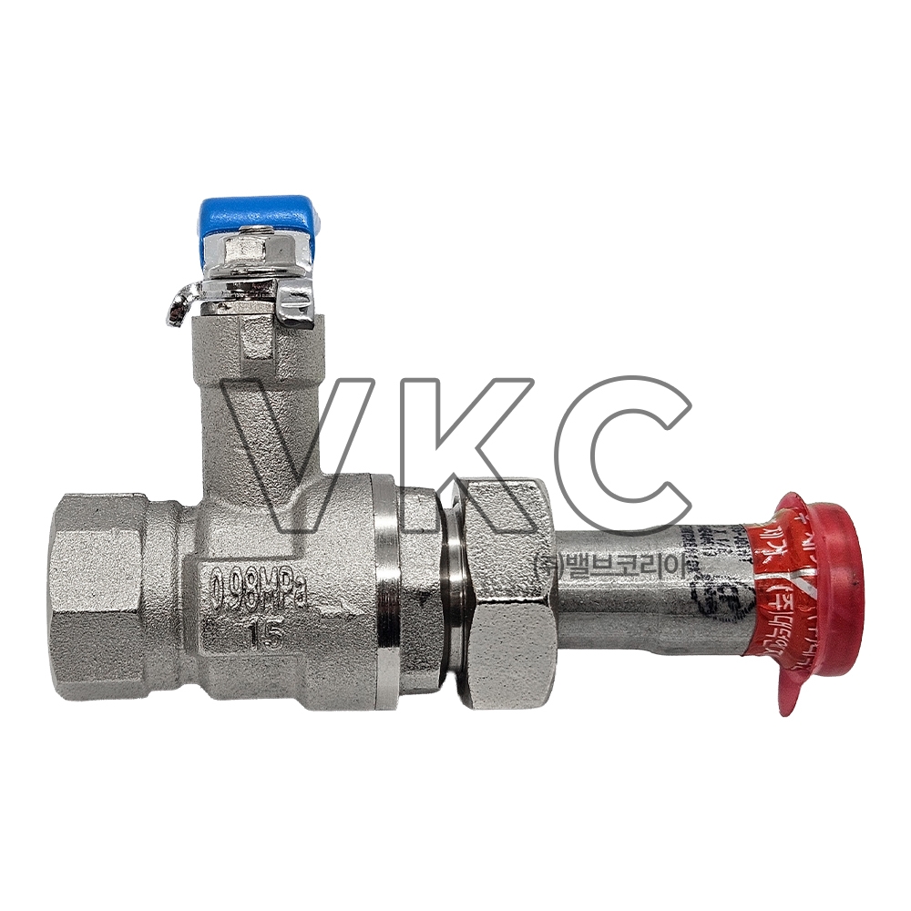 1000001811 영동금속 국산 KS 황동 SU 조인트 보온 볼밸브 (1구) 10K 15A~50A (YK 니켈 크롬 도금 풀보어 SU조인트 볼밸브)