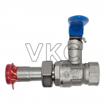 1000001811 영동금속 국산 KS 황동 SU 조인트 보온 볼밸브 (1구) 10K 15A~50A (YK 니켈 크롬 도금 풀보어 SU조인트 볼밸브)