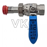 1000001811 영동금속 국산 KS 황동 SU 조인트 보온 볼밸브 (1구) 10K 15A~50A (YK 니켈 크롬 도금 풀보어 SU조인트 볼밸브)