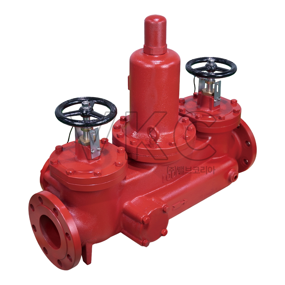 1000001870 (국산) SH 닥타일 소방용 복합형 균압방지 감압밸브 20K 80A~150A SHMFR-S02 플랜지식 (신한시스템밸브 주철 GCD450 직동식 대구경 소구경 릴리프 바이패스 소방 감압변)