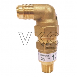 1000001943 YNV 황동단조 고양정식 가스 안전밸브 HSV-3S1 15A 나사식, 가스용 (와이엔브이 나사식 FCD 닥타일 안전변, 설정압력 범위 5K-33K)