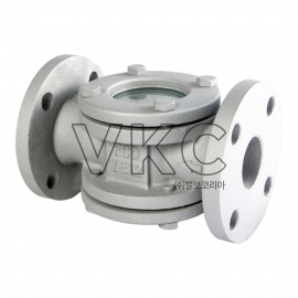 1000002061 YNV 주철 사이트글라스 DUG-1F 10K 15A~25A 플랜지식, 응축수용 (와이엔브이 FCD 닥타일 물용 유량계)