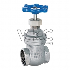 (국산) 화성밸브 스텐 나사식 게이트밸브 10K 15A~50A (HS SSC13 스텐게이트 0.5인치~2인치)