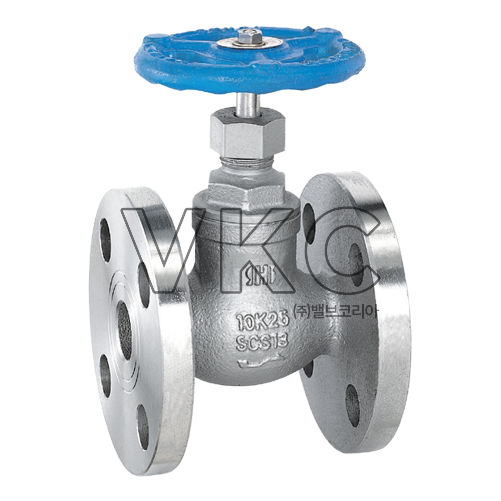1000002202 (국산) 화성밸브 스텐 플랜지식 글로브밸브 10K 15A~100A SB타입 (HS SSC13 S.B 스텐글로브 0.5인치~4인치)
