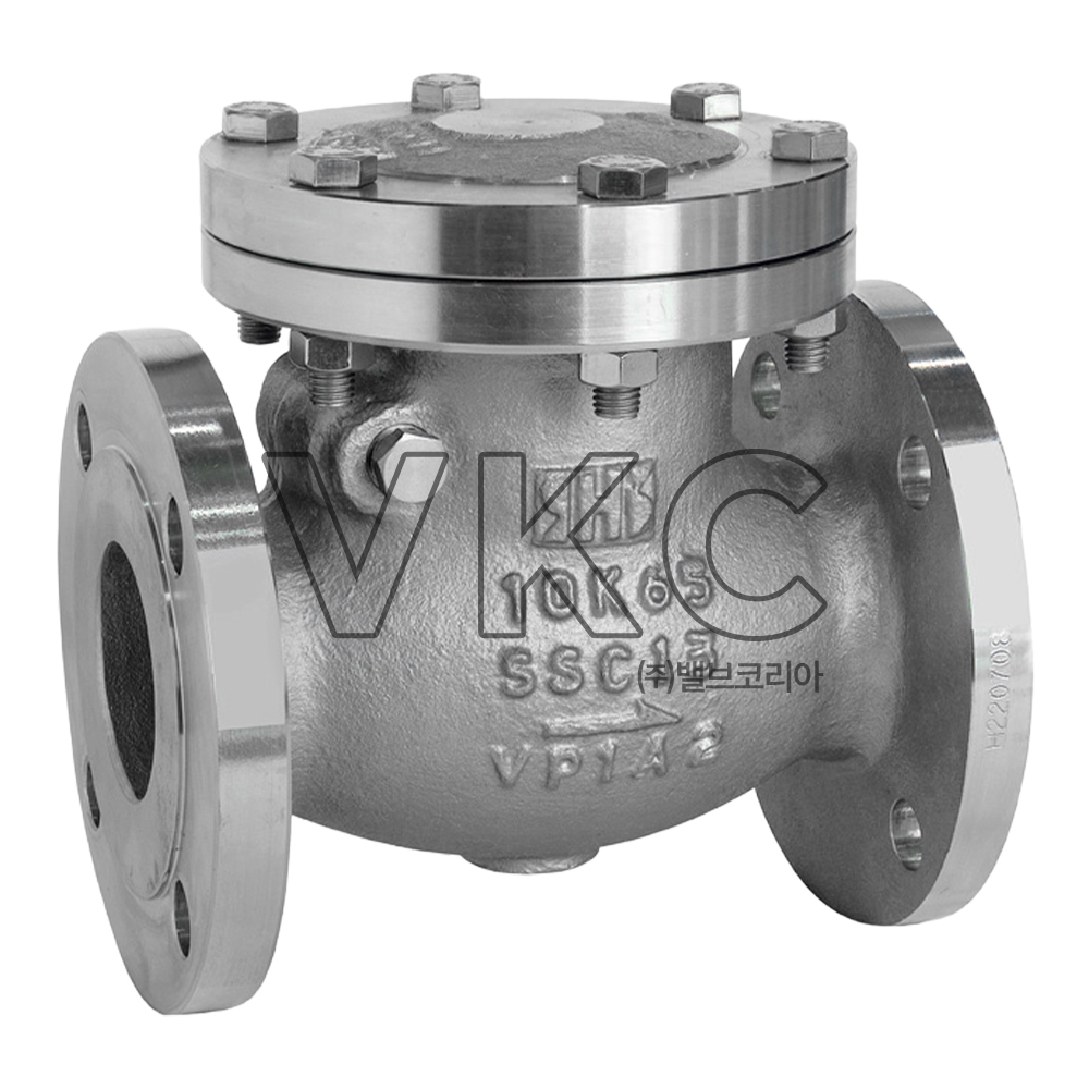 1000002206 (국산) 화성밸브 스텐 플랜지식 스윙체크밸브 10K 15A~500A OS&Y BB타입 (HS SSC13 OSY B.B 스텐스윙체크 0.5인치~20인치)