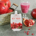 [월/목 발송] 쌍기어 녹즙기로 착즙한 100% 생석류 핑크 석류즙 90ml x 20팩