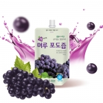 [월/목 발송] 쌍기어 녹즙기로 착즙한 100% 생머루 포도즙 90ml x 20팩