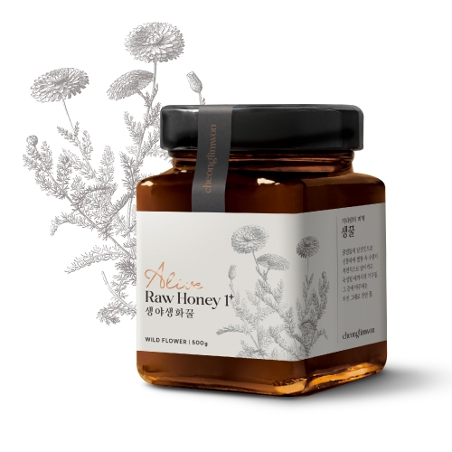 얼라이브 1+ 천연 생꿀(Raw Honey)-밤꿀&야생화꿀