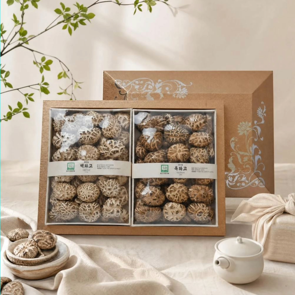 [남도드림] 장흥한라농장 백화고260g 흑화고 260g 선물세트