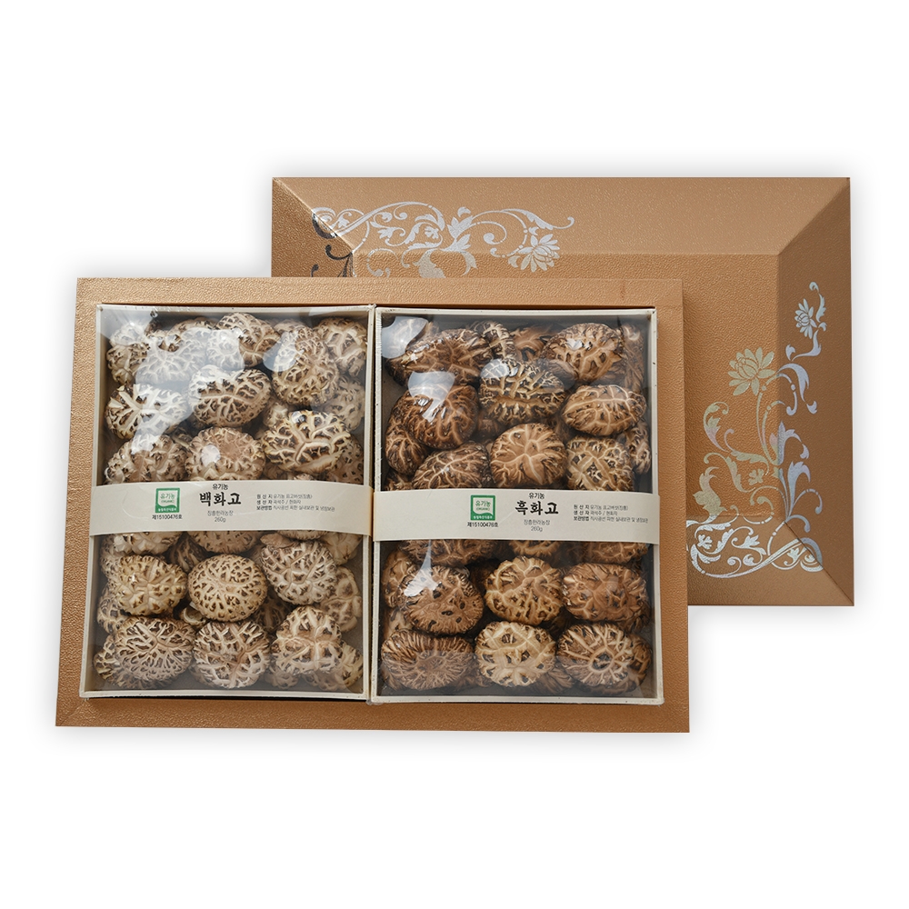 [남도드림] 장흥한라농장 백화고260g 흑화고 260g 선물세트