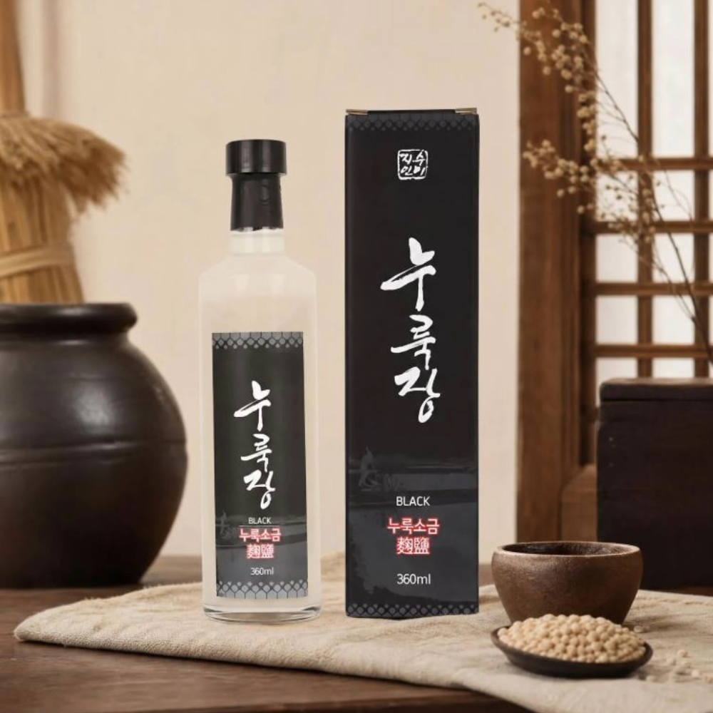 [남도드림] 누룩발효 소금 누룩장 360ml/(누룩소금 Black)