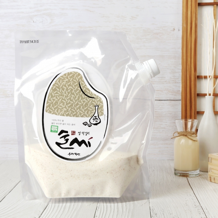 [남도드림] 물만부으면 되는 유기농쌀 수제 막걸리키트 술씨 500g (파우치)