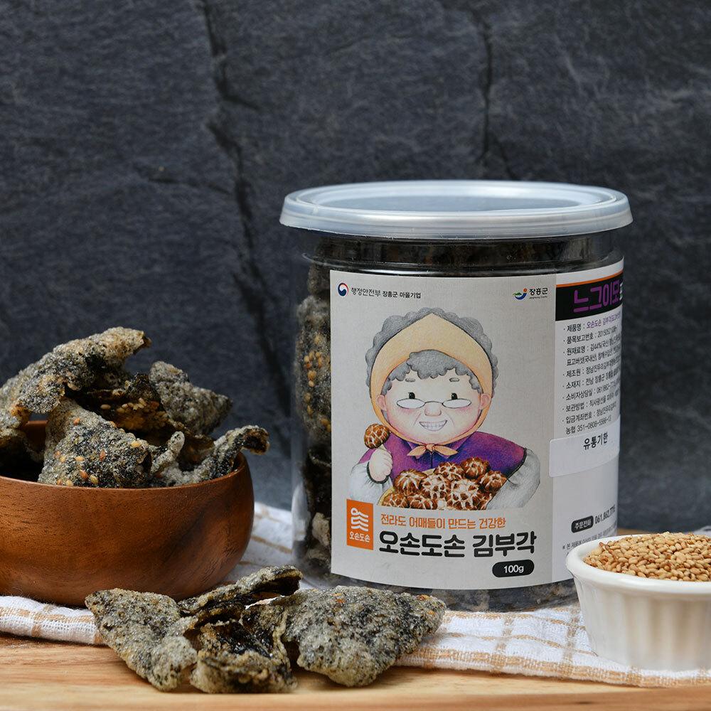 [남도드림] 바삭한 오손도손 우리김부각 싱싱캔 100g x 4개