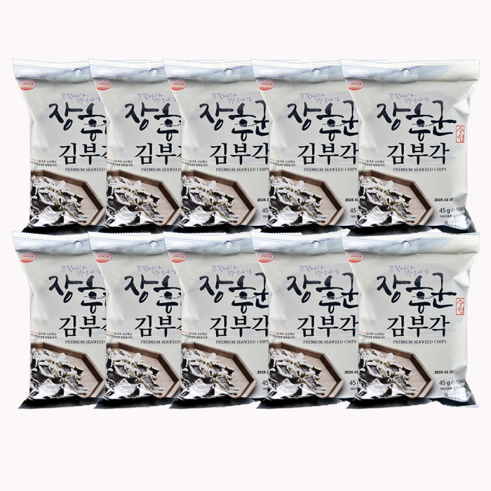 [남도드림] 고소하고 바삭한 장흥군김부각 45g X 10입