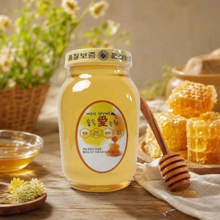 [남도드림]숲속애농원 벌꿀 2.4kg 아카시아꿀
