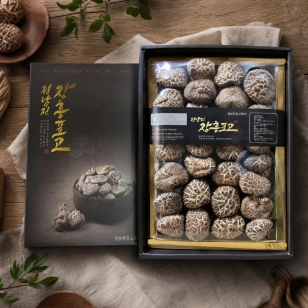 [남도드림]정남진표고돌이 흑화고 선물세트 (중) 500g