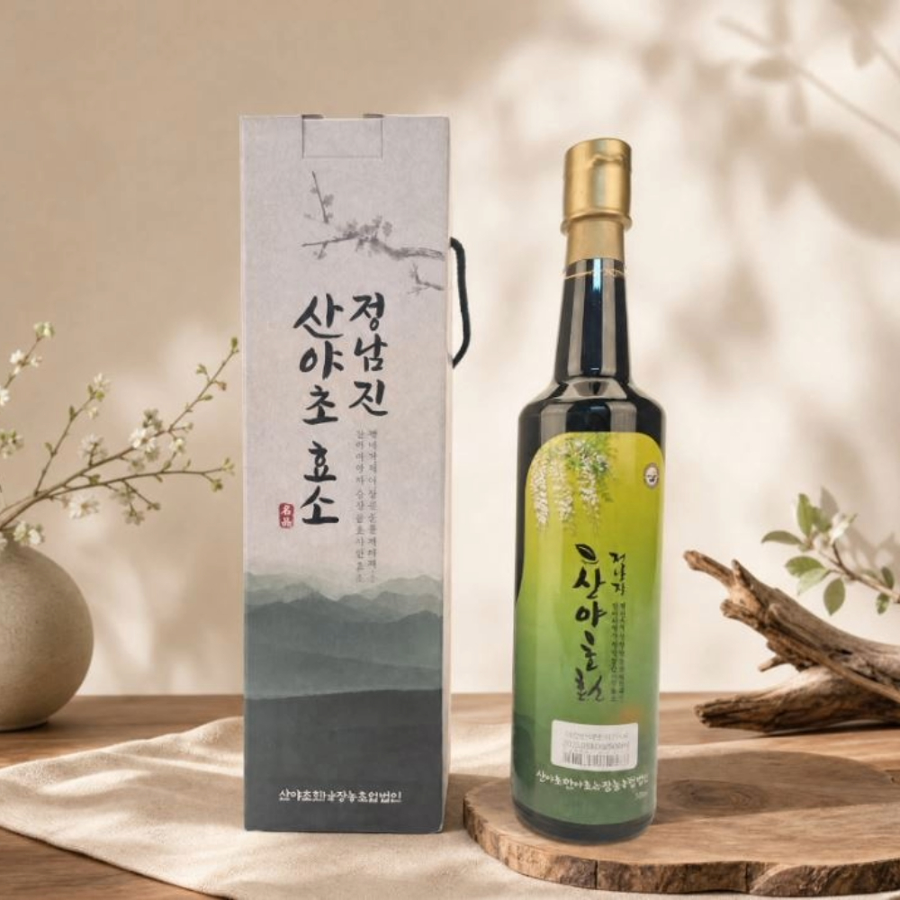 [남도드림] 산야초만나효소 항아리 숙성 (그린병) 산야초 발효액 750ml